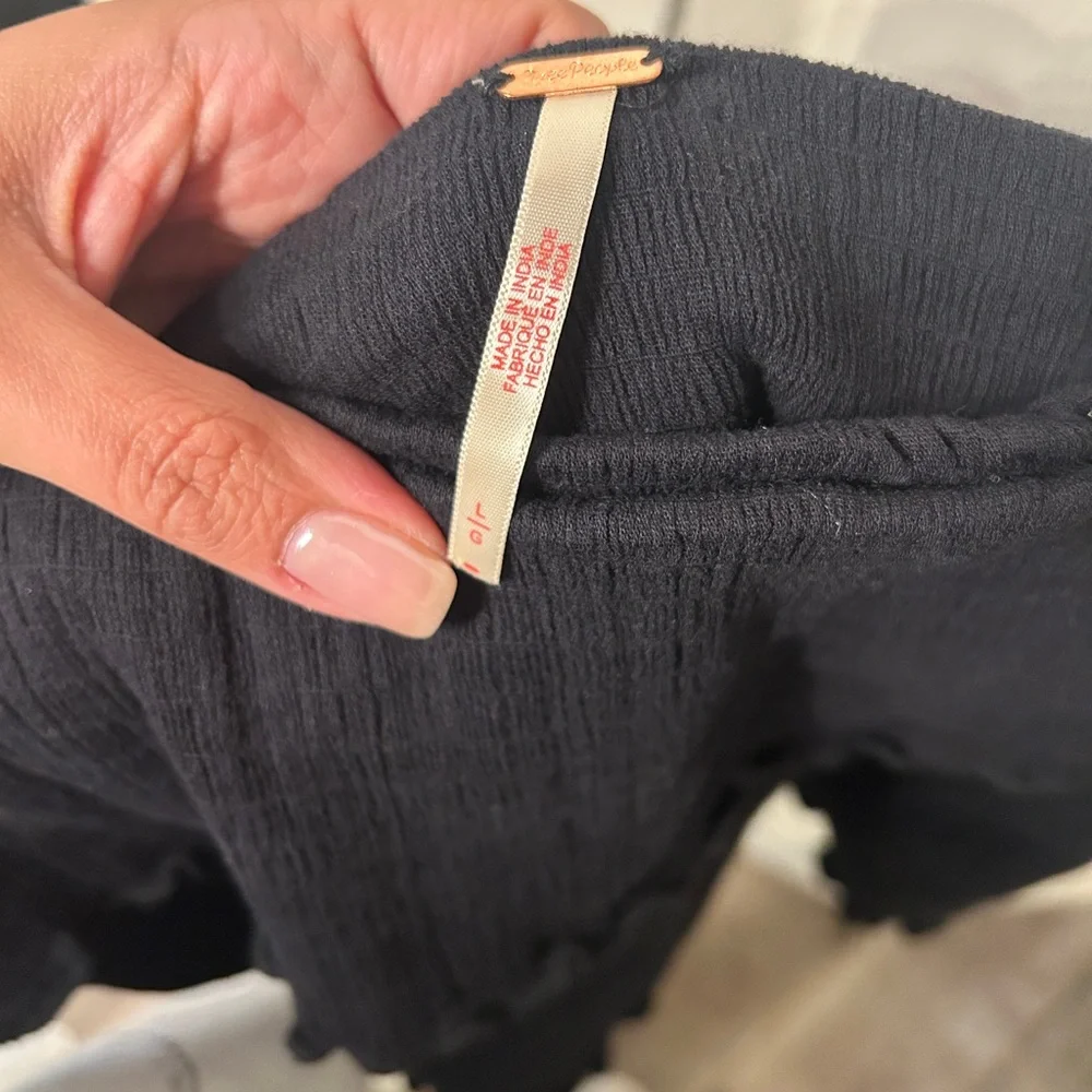 Fold Over Black Mini Skirt from Free People - Picture 5 of 6